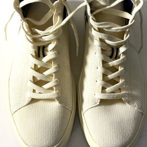 Cream Canvas Men’s Sneakers - Classic Casual Shoe